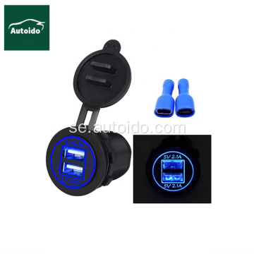 12V 4.2A Dual USB Charger Socket Waterproof Power